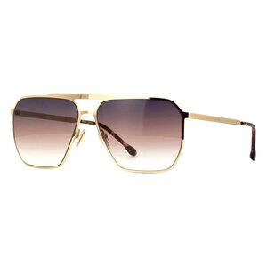 A0913Z New ISABEL MARANT Gold Square IM0101/S 01QPR Sunglasses Women